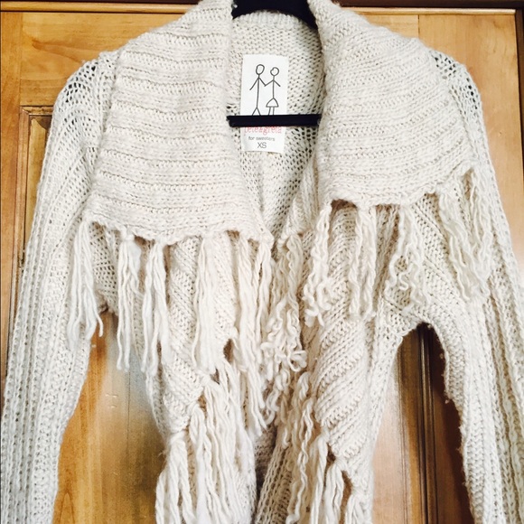 Pete and Greta Sweaters - Pete & Greta Fringe Sweater. Size XS
