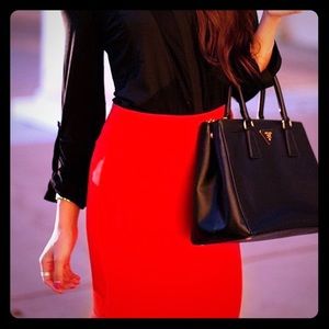 {Forever 21} Red Pencil Skirt