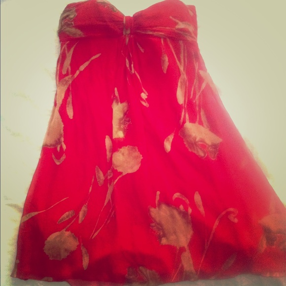 Beautiful Strapless A-lined Sundress