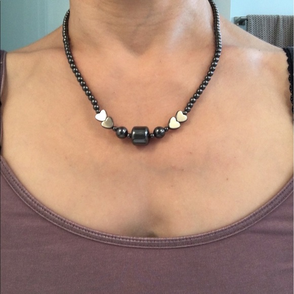 Handmade Hematite Necklace - Picture 2 of 4