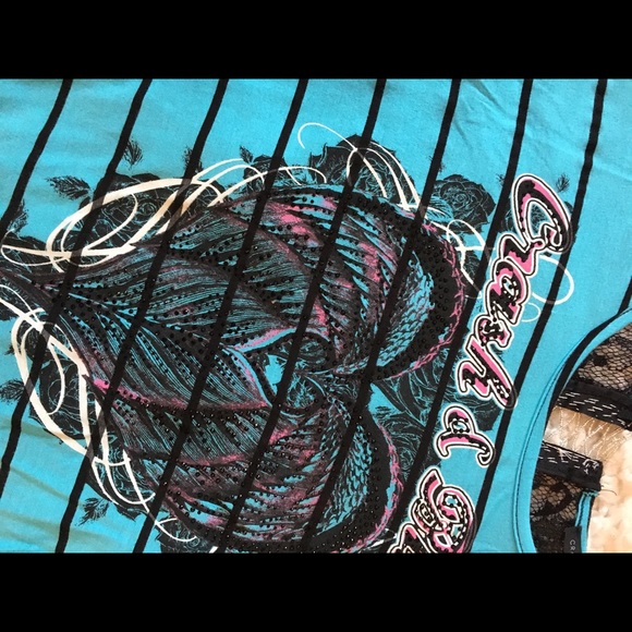 Crash & Burn beaded shirt - Picture 3 of 3