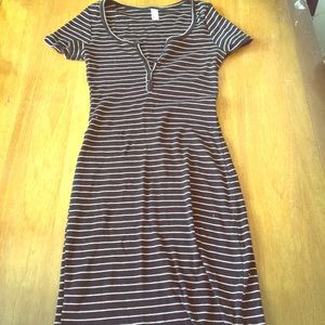 Blue and white striped dress from American Apparel