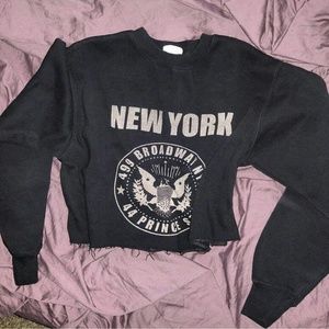 HOLD Cropped New York Sweater