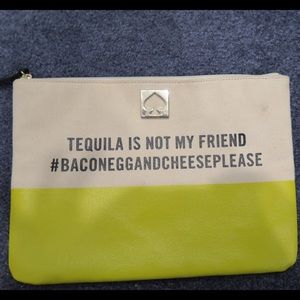Kate Spade "Tequila is not my friend" Clutch