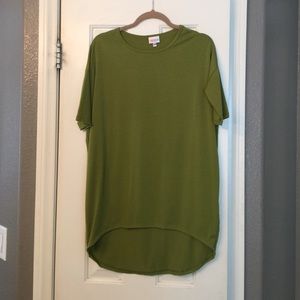 Lularoe Irma tunic, green, xxs