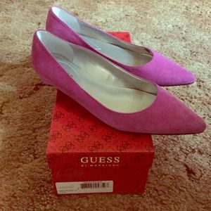 Guess WGannaBelle Pink Suede Flats