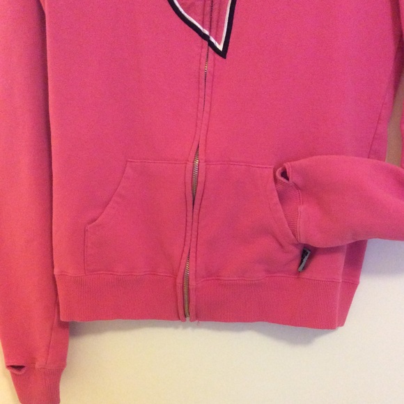 Famous Brand pink Hoodie w/see-thru thumbs - Picture 2 of 3