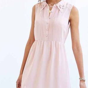 Urban Outfitters Lace-Collar Dress in Black