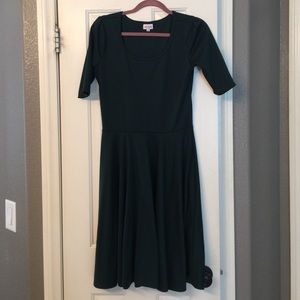Lularoe Nicole dress, emerald, medium