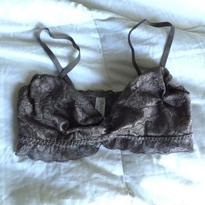 Gray Lace Bralette