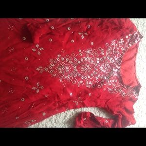 Mukesh embroidered shirt and dupatta