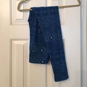 Lularoe One size leggings, blue