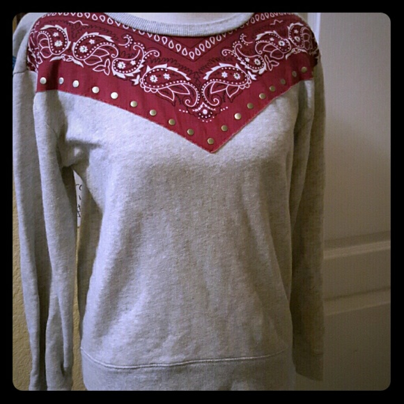 Forever 21 Western Bandana Sweatshirt