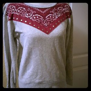 Forever 21 Western Bandana Sweatshirt