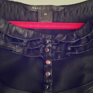Marc Jacobs Silk Ruffle Trim Top