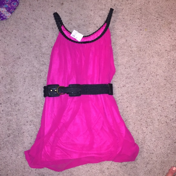 pink dress with removable belt - Picture 1 of 1