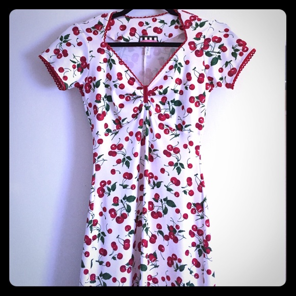 Pinup Girl Cherry print dress