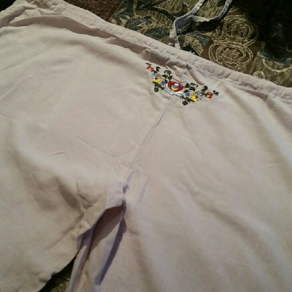 Linen drawstring pants - Picture 1 of 2