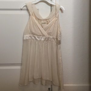 Max Studio Silk Ivory Blouse Size Small