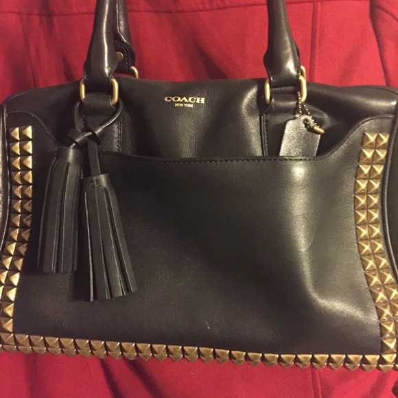 Authentic Coach bag with studs