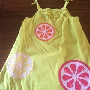 Little Girl Ray of Sunshine Tank Top Dress