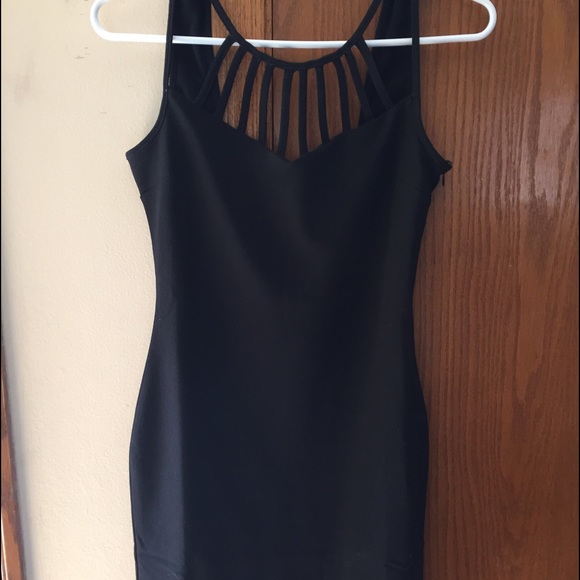 Black mini dress