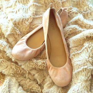 J. Crew CeCe Italian Made Ballet Flats in Suede