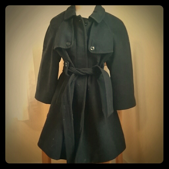 Navy Blue Wool GAP Maternity Pea Coat