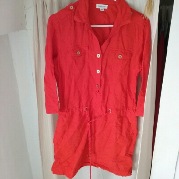 Never Worn Calvin Klein Button Down Dress