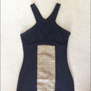 bebe little black dress