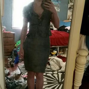 Pencil skirt and blouse