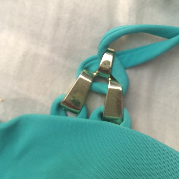 push-up turquoise bikini top - Picture 2 of 3