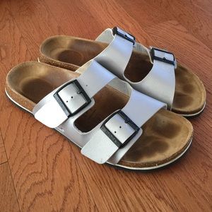 Birkenstock Betula Silver Sandals
