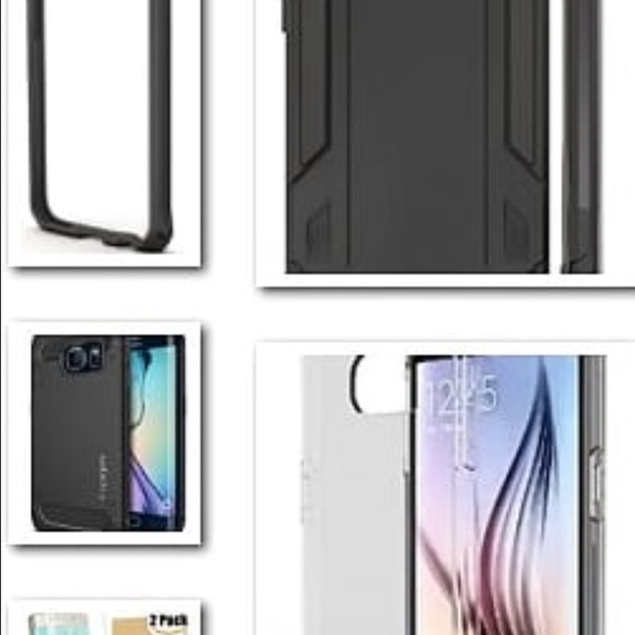 Samsung S6 case and screen protector bundle