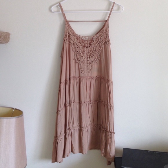 🚫SOLD BUNDLE🚫 Mocha Lace Tank Dress - Picture 2 of 4