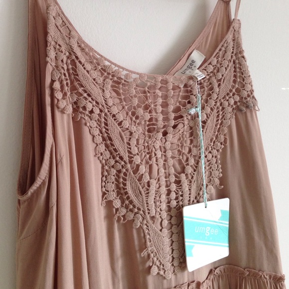🚫SOLD BUNDLE🚫 Mocha Lace Tank Dress - Picture 4 of 4