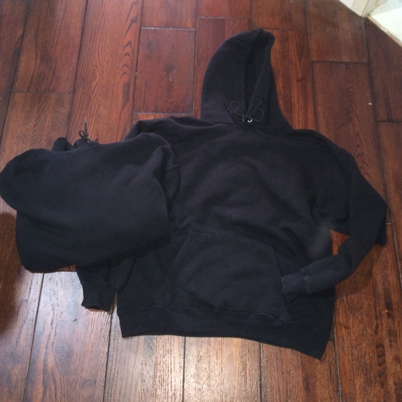 Black hoody set