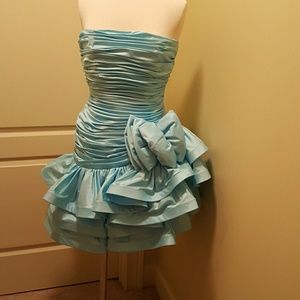 Strapless cocktail dress