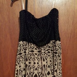 As U Wish Aztec Pattern High-Low Dress