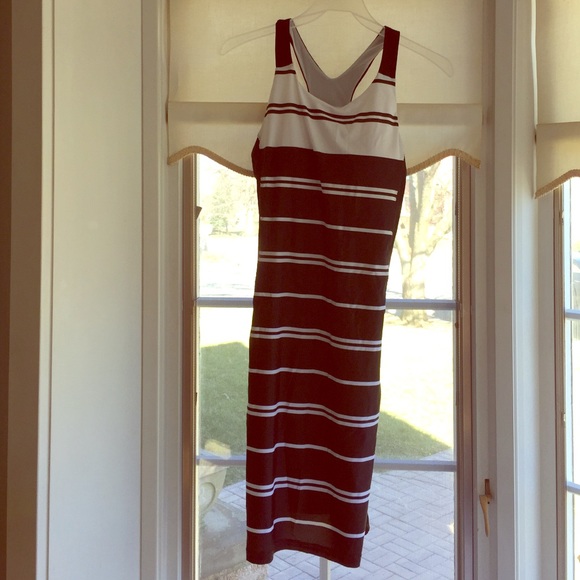 Athleta Stripe colorblock swim dress