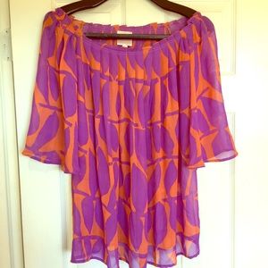 Pink Boutique NWOT Pleated Flowy Blouse SzM