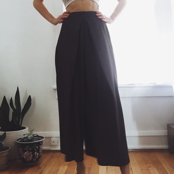 ASOS grey wide leg high waisted pants.