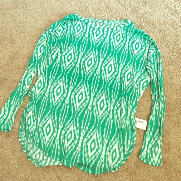 Green tribal print dolman