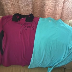 Under Armour fleece and sport tek turtle neck