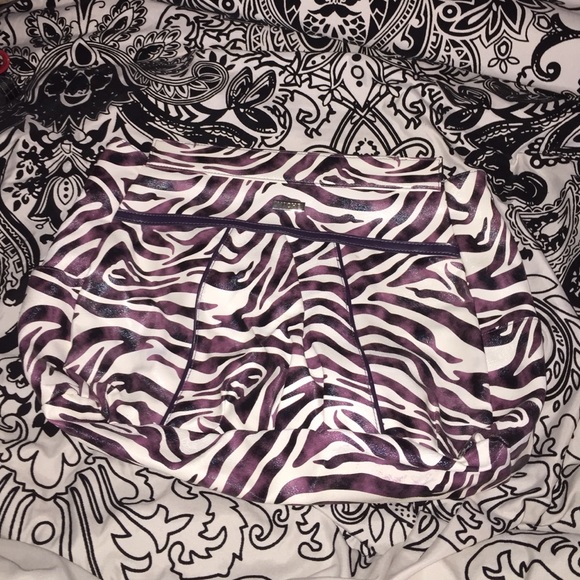 Purple and white zebra print Prima Miche shell