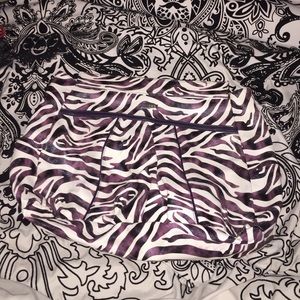 Purple and white zebra print Prima Miche shell