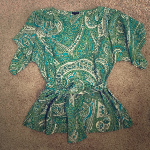 Paisley silk blouse