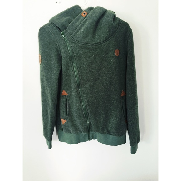 DJT Side Zip Cowl Neck Hoodie