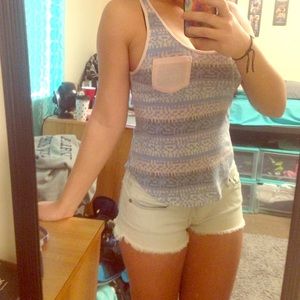 Light pastel color schemed tank top from pacsun.