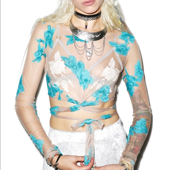 ✨HP✨🦄 For Love & Lemons Orchid Crop Top